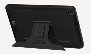 tablet device in protective case